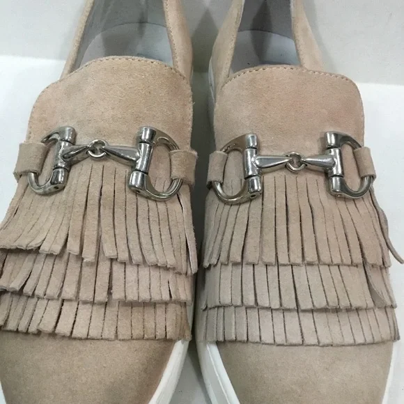 Louisa Suede Loafers/Flats  With Silver Buckle - Picture 10 of 12